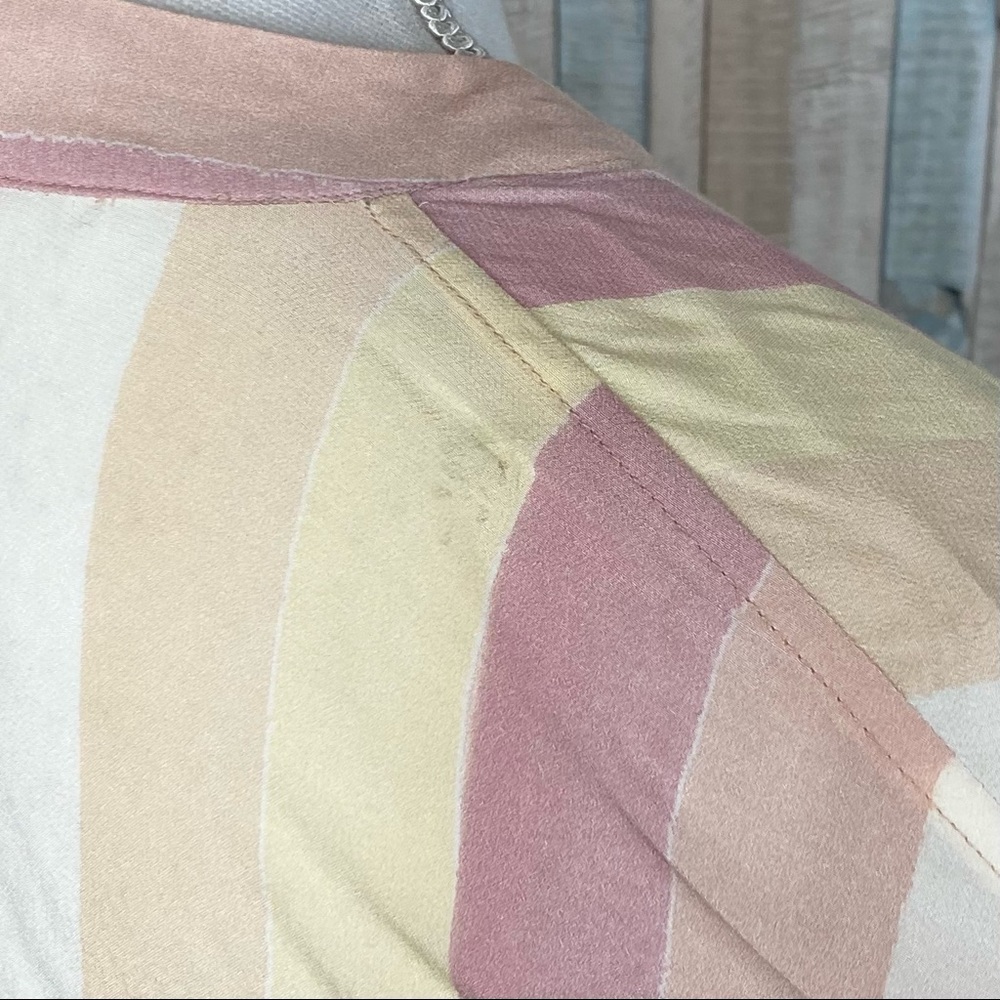 Rails Xs Sunrise Stripe Pastel Button Down Tie Fr… - image 6